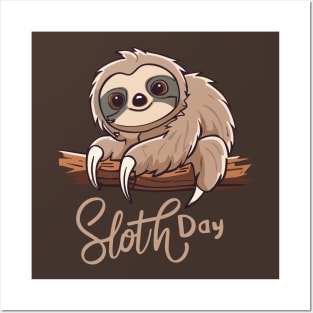 International Sloth Day – October Posters and Art